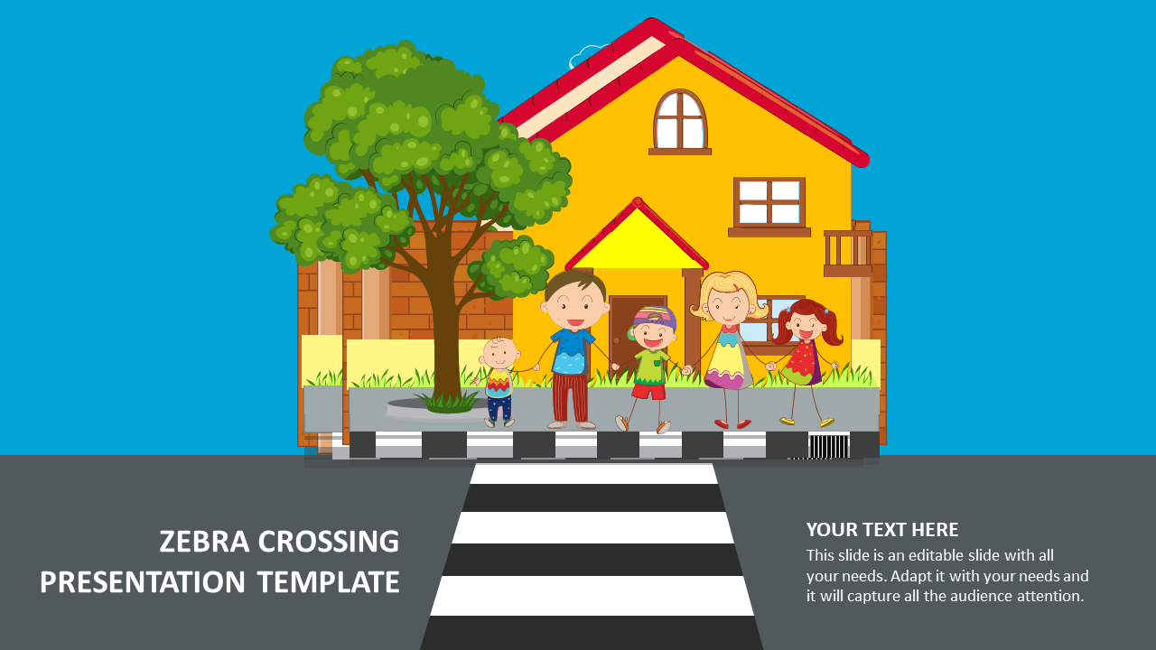 zebra crossing presentation template